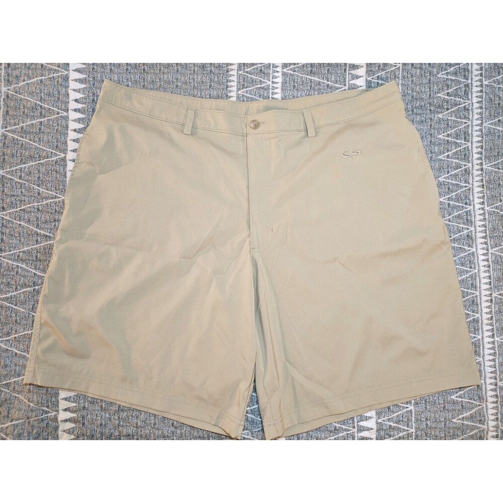 Champion Shorts Mens 40W Beige DuoDry+ Bermuda Travel Outdoors Golfing 100% Poly
